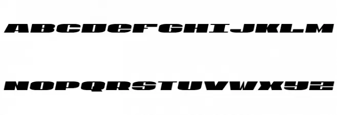 U.S.A. Semi-Italic Шрифта ВЕРХНИЙ