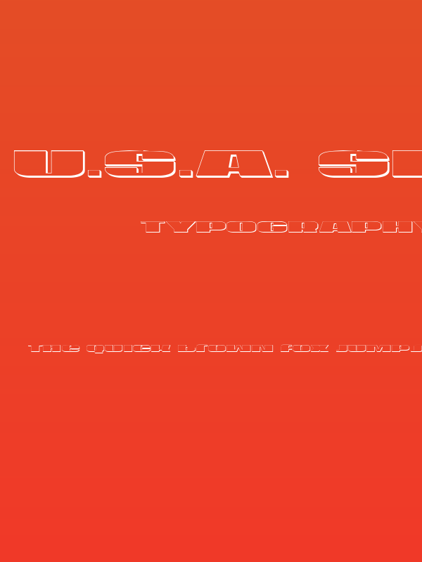 U.S.A. Shadow Poster