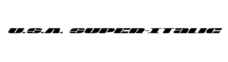 U.S.A. Super-Italic Polices