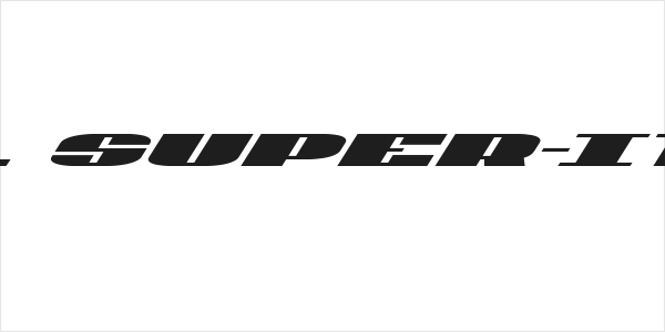 U.S.A. Super-Italic Logo