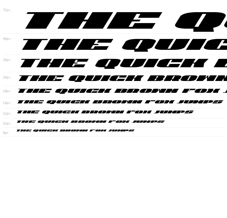 U.S.A. Super-Italic Waterfall