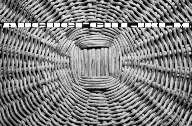 U.S.A. Font examples