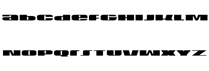 U.S.A. Font LOWERCASE