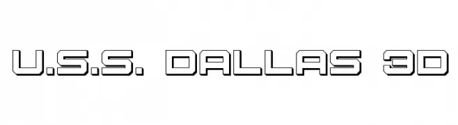 U.S.S. Dallas 3D  Fuentes Gratis Descargar