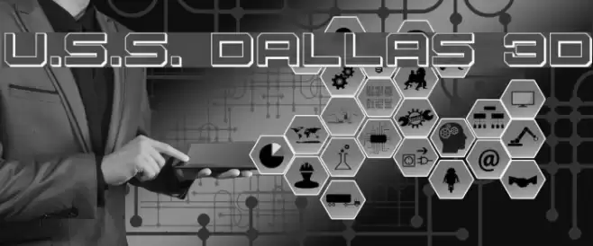 U.S.S. Dallas 3D Font examples
