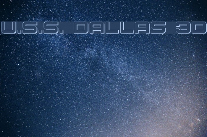 U.S.S. Dallas 3D Example 3