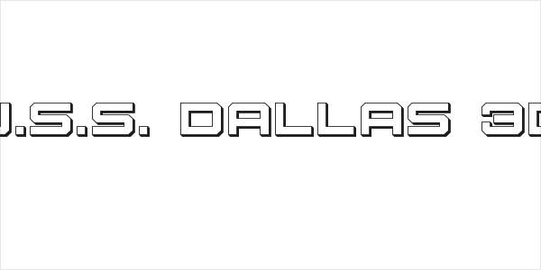U.S.S. Dallas 3D Logo