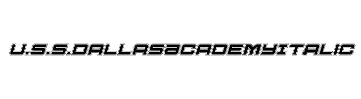 U.S.S. Dallas Academy Italic  Frei Schriftart Herunterladen