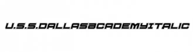 U.S.S. Dallas Academy Italic  baixar fontes gratis