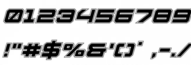 U.S.S. Dallas Academy Italic Font OTHER CHARS