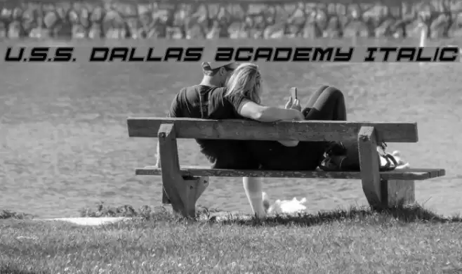 U.S.S. Dallas Academy Italic Fuentes examples