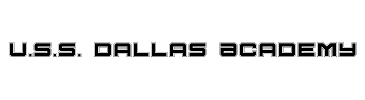 U.S.S. Dallas Academy  baixar fontes gratis