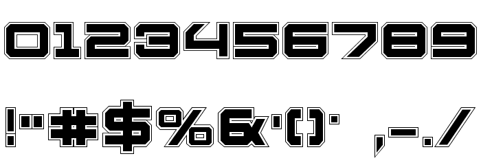 U.S.S. Dallas Academy Font OTHER CHARS
