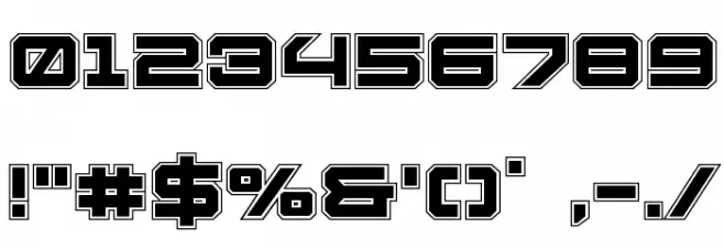 U.S.S. Dallas Academy Font OTHER CHARS