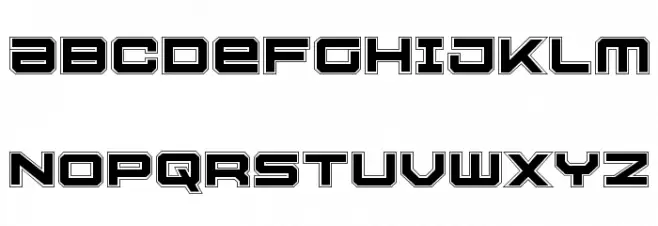 U.S.S. Dallas Academy フォント 大文字