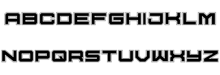 U.S.S. Dallas Academy Font LOWERCASE