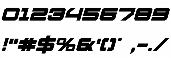 U.S.S. Dallas Bold Italic Font OTHER CHARS