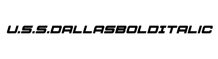 U.S.S. Dallas Bold Italic  Descarca Fonturi Gratis