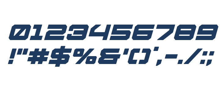 U.S.S. Dallas Bold Italic Other Characters