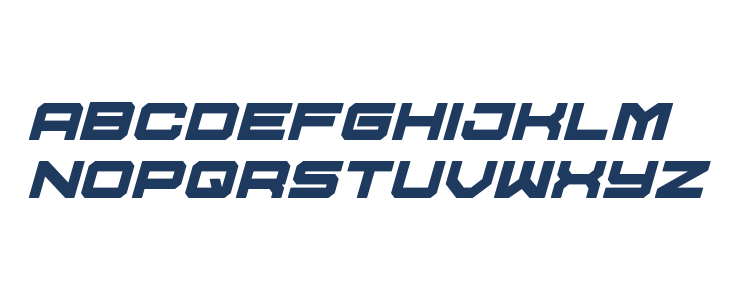U.S.S. Dallas Bold Italic Lowercase