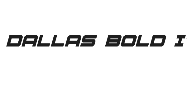 U.S.S. Dallas Bold Italic Logo