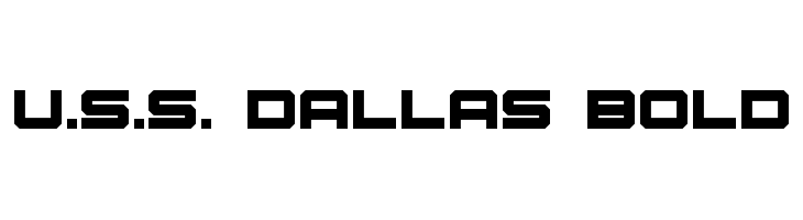 U.S.S. Dallas Bold फ़ॉन्ट