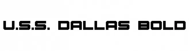 U.S.S. Dallas Bold  नि: शुल्क फ़ॉन्ट्स डाउनलोड