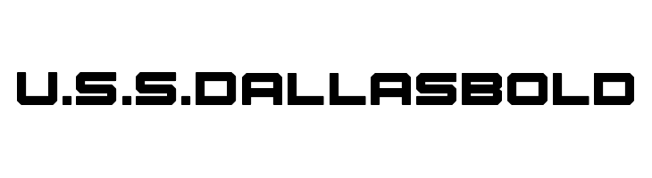 U.S.S. Dallas Bold  Free Fonts Download