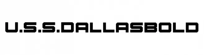 U.S.S. Dallas Bold  Free Fonts Download