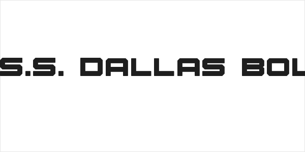U.S.S. Dallas Bold Logo
