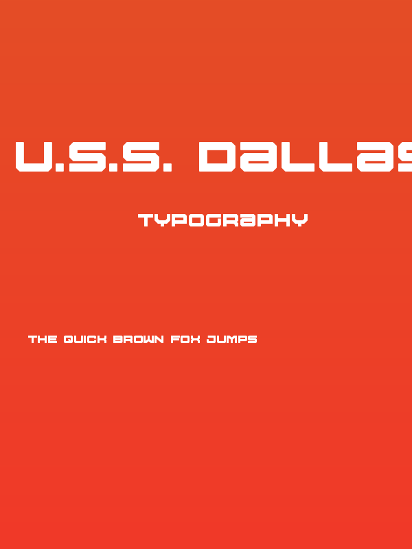 U.S.S. Dallas Bold Poster