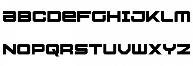 U.S.S. Dallas Bold Schriftart Groß
