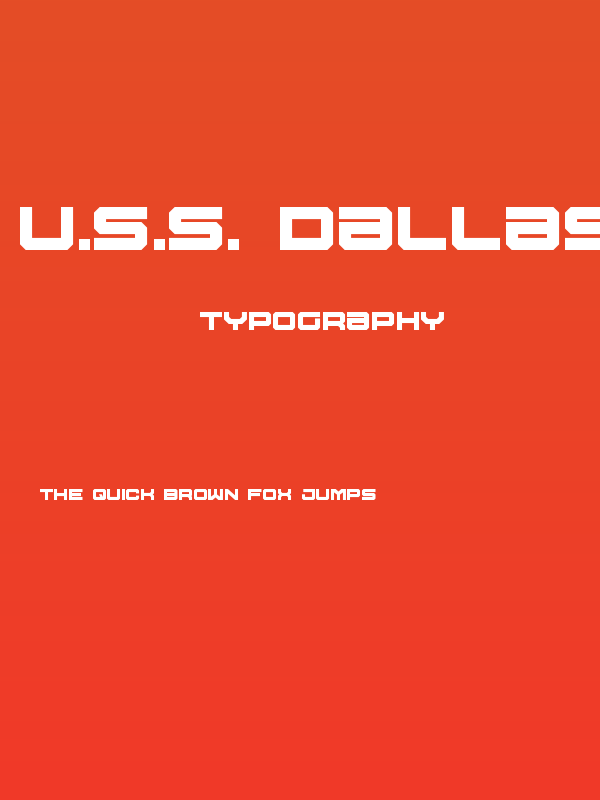 U.S.S. Dallas Bold Poster