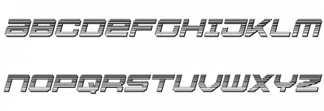 U.S.S. Dallas Chrome Italic Fuentes MAYÚSCULAS