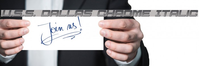 U.S.S. Dallas Chrome Italic Font examples
