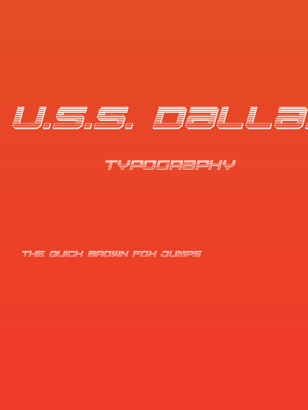 U.S.S. Dallas Chrome Italic Poster