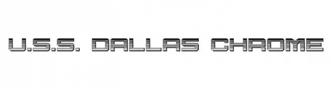 U.S.S. Dallas Chrome  font caratteri gratis