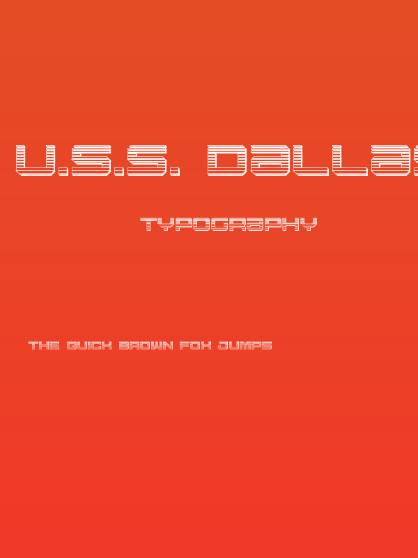 U.S.S. Dallas Chrome Poster