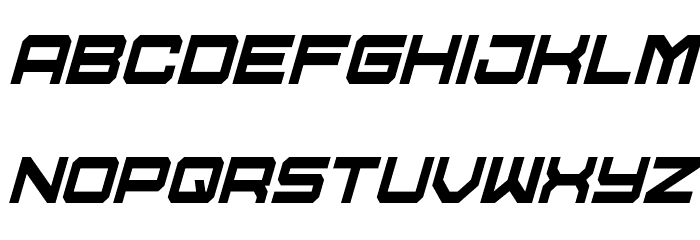 U.S.S. Dallas Condensed Italic Font LOWERCASE