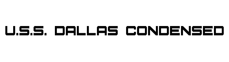 U.S.S. Dallas Condensed फ़ॉन्ट