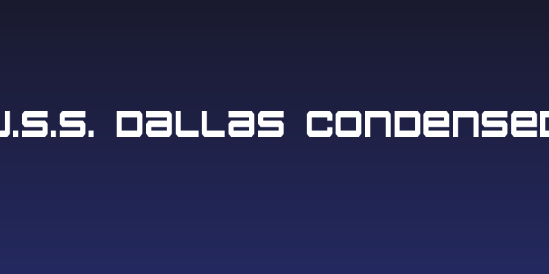 U.S.S. Dallas Condensed Social Header