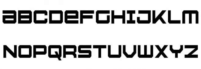 U.S.S. Dallas Condensed خط أحرف كبيرة