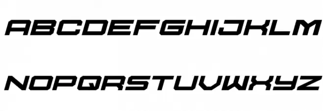 U.S.S. Dallas Expanded Italic フォント 小文字