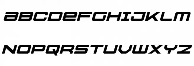 U.S.S. Dallas Expanded Italic Fuentes MAYÚSCULAS