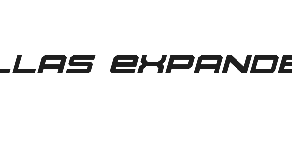 U.S.S. Dallas Expanded Italic Logo