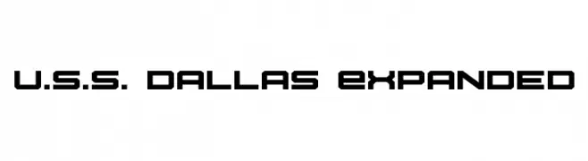 U.S.S. Dallas Expanded  font caratteri gratis