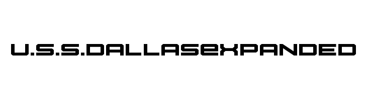 U.S.S. Dallas Expanded  Free Fonts Download