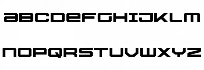 U.S.S. Dallas Expanded フォント 大文字