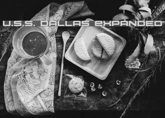U.S.S. Dallas Expanded Font examples