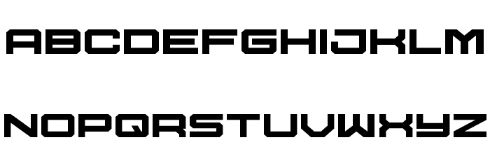 U.S.S. Dallas Expanded Font LOWERCASE